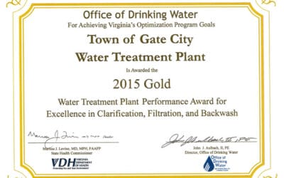 Gate City, VA, Water Treatment Plans Recognized for Excellence