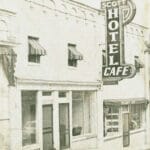 A picture from 1956 of Scott Hotel in Gate City, Virginia.