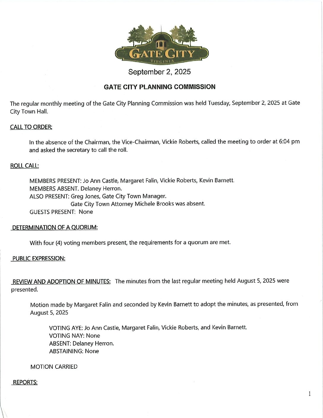 Planning Commission Minutes 02-Sep-2025 PLANNING COMMISSION MEETING MINUTES