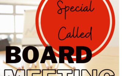 NOTICE OF CALLED MEETING